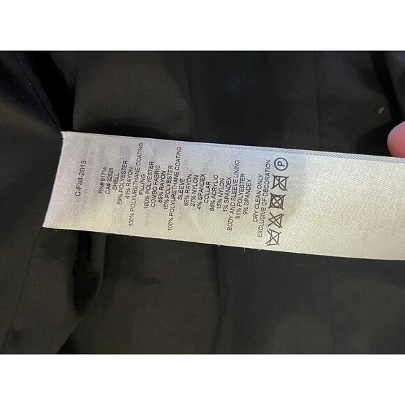 Armani Exchange leather jacket size large, has some damage as shown in pics - Picture 8 of 16